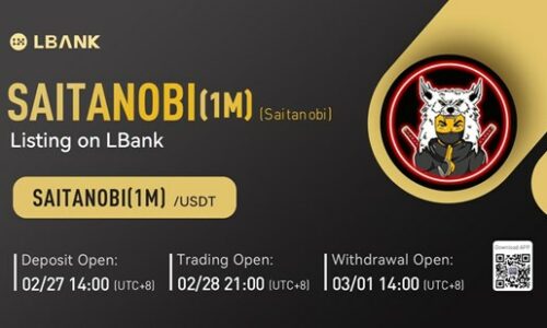 LBank Exchange Will List Saitanobi (SAITANOBI) on February 28, 2022