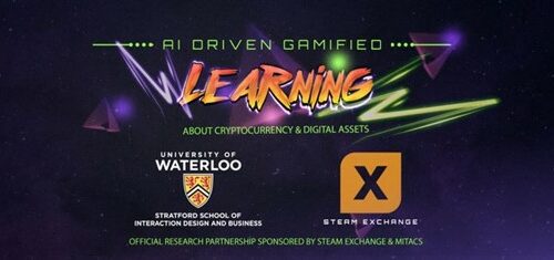 Steam Exchange Partners with Stratford School Researchers at The University of Waterloo to Educate Investors About Cryptocurrency Through AI-Driven Gamified Learning