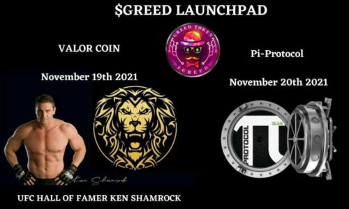 $GREED will Launch VALOR COIN with UFC & WWE Legend, Ken Shamrock as the first Project on the Greed Launchpad