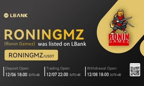 LBank Exchange Listed Ronin Gamez (RONINGMZ) on December 7, 2021