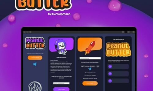 BurningMoon Releases Token Launchpad PeanutButter