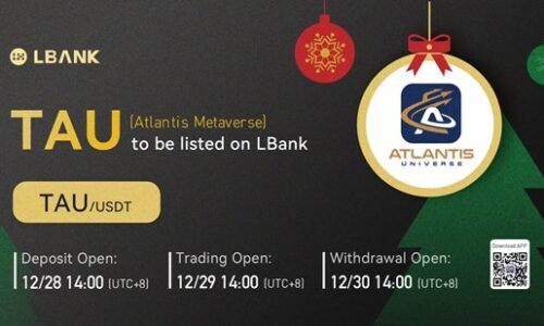 LBank Exchange Will List The Atlantis Universe (TAU) on December 29, 2021