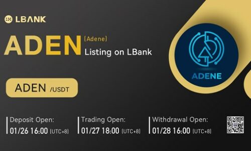 LBank Exchange Will List ADENE (ADEN) on January 27, 2022