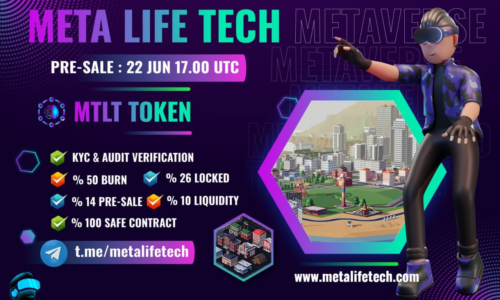 METALIFETECH Announces Token Presale as Part of Phase One of Its Emerging Metaverse Ecosystem Roadmap