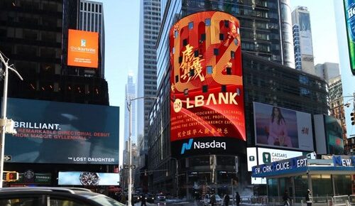 Major Exchange LBank Wishes Lunar New Year via Nasdaq Billboard on Times Square NYC