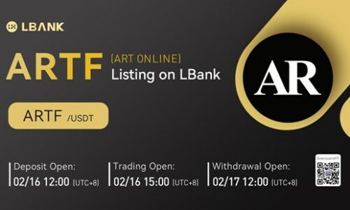 ART ONLINE (ARTF) Is Now Available for Trading on LBank Exchange