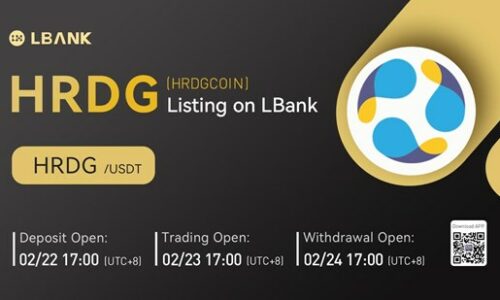 LBank Exchange Will List HRDGCOIN (HRDG) on February 23, 2022