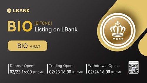 LBank Exchange Will List BITONE (BIO) on February 23, 2022