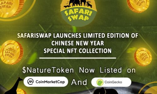 SafariSwap Launches Limited Edition of Chinese New Year Special NFT Collection, $NatureToken Now Listed on CoinMarketCap and Coingecko