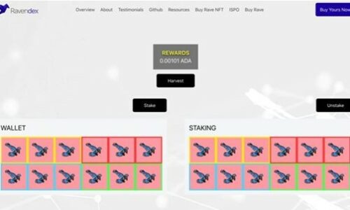 Cardano-Based Ravendex Readies for 4th Exchange Listing, Set to Release NFT Staking Platform