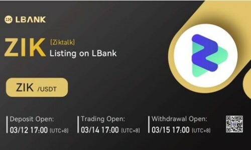 LBank Exchange Will List Ziktalk (ZIK) on March 14, 2022