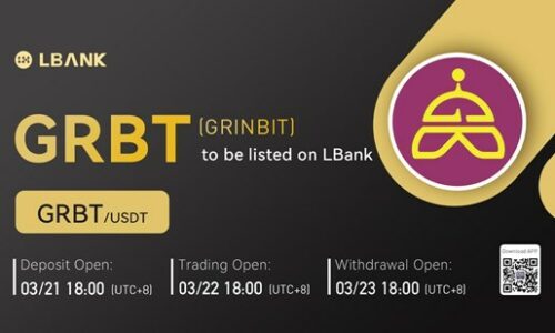 LBank Exchange Will List GRINBIT (GRBT) on March 22, 2022