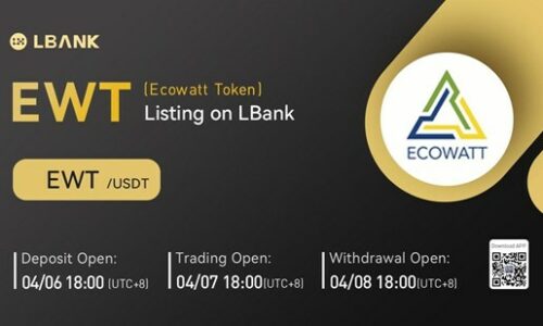 LBank Exchange Listed Ecowatt (EWT) on April 7, 2022