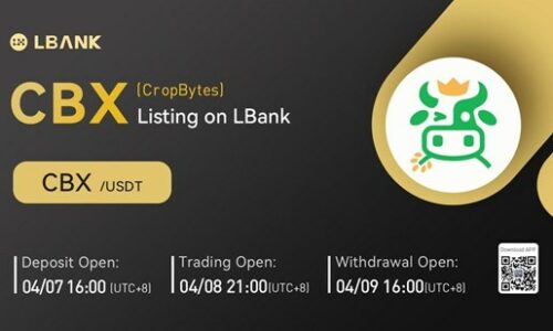 CropBytes (CBX) Is Now Available for Trading on LBank Exchange
