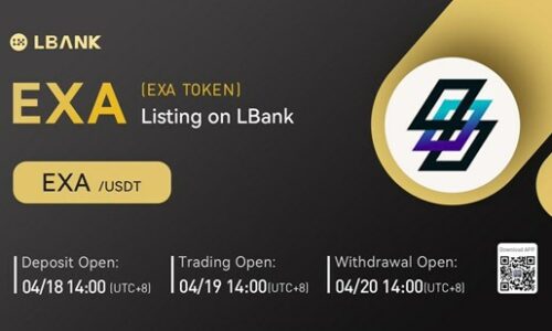 LBank Exchange Will List EXA TOKEN (EXA) on April 19, 2022