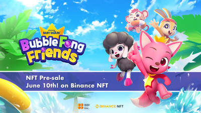 ‘Baby Shark BubbleFong Friends’ NFTs, First Sale on Binance NFT