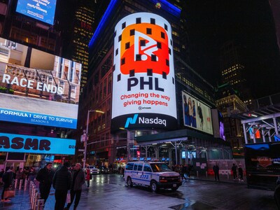 World's Leading Giving Movement Makes a Splash in New York Times Square to Millions of People