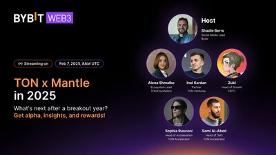 TON and Mantle Set to Reveal 2025  Infrastructure Investments & Incubation  Roadmap on Bybit Web3 Livestream