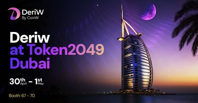 DeriW Dominates Token2049 Dubai with Gasless, 80K TPS Perpetual DEX