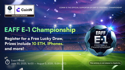 CoinW is an Onscreen Sponsor of the EAFF E-1 Football Championship