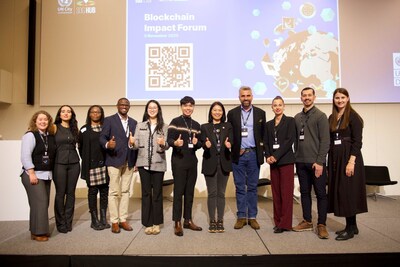 Pictured from left to right:
Elina Jarvela, Strategic Innovation Specialist, UNDP,
Burcu Mavis, Blockchain Academy and Accelerator Lead, UNDP AltFinLab;
Mariestella Kago, Programme Associate, UNDP Tanzania,
Elia John, ICT Associate, UNDP Tanzania,
Freya Chen, Executive Director, BGA
Glenn Tan, Director of Global Affairs, BGA
Helen Liu, Co-CEO of Bybit and Founder of the Blockchain for Good Alliance (BGA),
Robert Pasicko, Team Leader, UNDP AltFinLab;
Milica Dimitrijevic, SDG Blockchain Accelerator Cohort Lead, UNDP AltFinLab,
Ali Theyab Al-Zuhairi, Project Lead – Digital Payment, UNDP AltFinLab,
Hajdana Imrovic, Blockchain Project Manager, UNDP AltFinLab. Pictured from left to right:
Elina Jarvela, Strategic Innovation Specialist, UNDP,
Burcu Mavis, Blockchain Academy and Accelerator Lead, UNDP AltFinLab;
Mariestella Kago, Programme Associate, UNDP Tanzania,
Elia John, ICT Associate, UNDP Tanzania,
Freya Chen, Executive Director, BGA
Glenn Tan, Director of Global Affairs, BGA
Helen Liu, Co-CEO of Bybit and Founder of the Blockchain for Good Alliance (BGA),
Robert Pasicko, Team Leader, UNDP AltFinLab;
Milica Dimitrijevic, SDG Blockchain Accelerator Cohort Lead, UNDP AltFinLab,
Ali Theyab Al-Zuhairi, Project Lead – Digital Payment, UNDP AltFinLab,
Hajdana Imrovic, Blockchain Project Manager, UNDP AltFinLab.