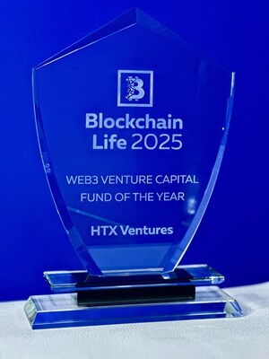 HTX Ventures' trophy at Blockchain Life 2025