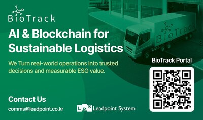 Leadpoint System to Showcase “BioTrack” at CES 2026, Delivering Verifiable AI to Complete Logistics Data “Track–Proof–Sustain” Leadpoint System to Showcase “BioTrack” at CES 2026, Delivering Verifiable AI to Complete Logistics Data “Track–Proof–Sustain”