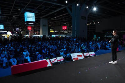 Justin Sun, Founder, TRON, addresses the Consensus crowd at the Auros Mainstage during Consensus Hong Kong 2026. Justin Sun, Founder, TRON, addresses the Consensus crowd at the Auros Mainstage during Consensus Hong Kong 2026.