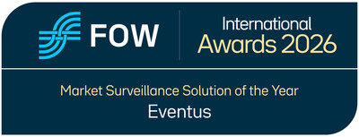 Eventus won Market Surveillance Solution of the Year for its Validus platform at the FOW International Awards 2026