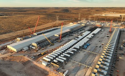 Galaxy&rsquo;s Helios Data Center campus under construction for Phase I, January 2026. (CNW Group/Galaxy Digital Inc.)