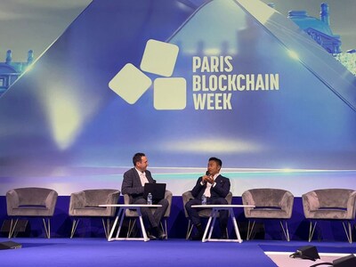 Ben Zhou, Co-founder and CEO of Bybit, speaks with Brian McGleenon of BeInCrypto during a fireside chat at Paris Blockchain Week 2026 on April 15, 2026.