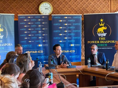 Glenn Tan, Director of Global Affairs at the Blockchain for Good Alliance (centre), addresses delegates at the Forum on Cultural Diplomacy at the United Nations in Geneva, sharing perspectives on blockchain as the trust layer for the age of AI. Glenn Tan, Director of Global Affairs at the Blockchain for Good Alliance (centre), addresses delegates at the Forum on Cultural Diplomacy at the United Nations in Geneva, sharing perspectives on blockchain as the trust layer for the age of AI.
